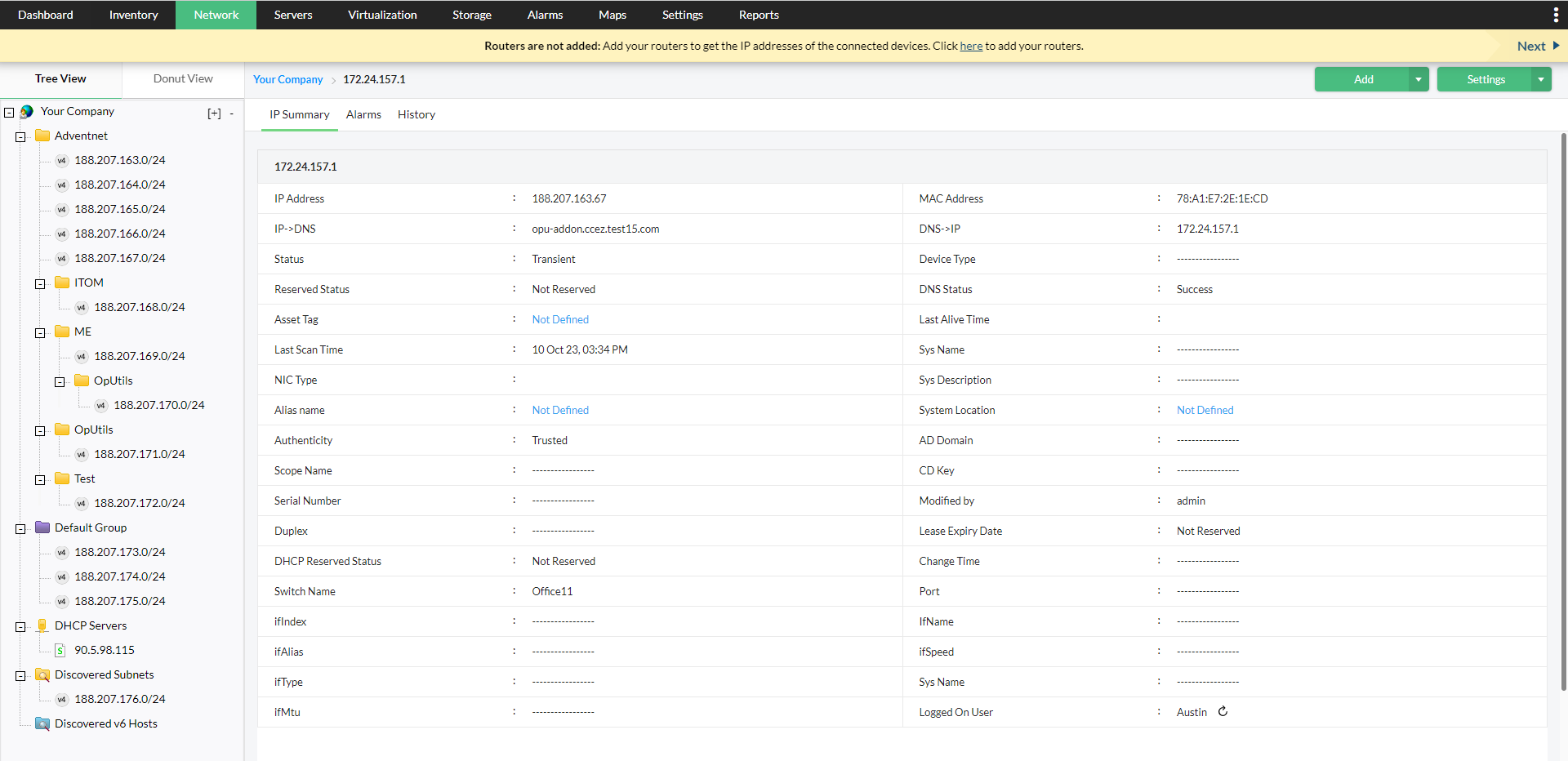 indepth-IP-details - ManageEngine OpManager