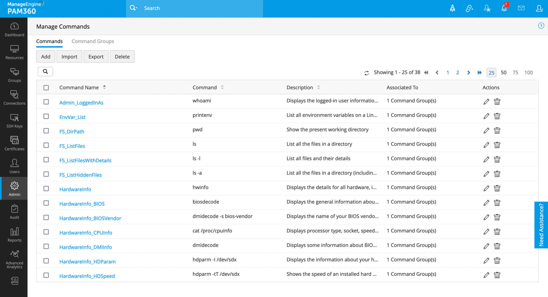 Create a custom list of SSH commands Create a custom list of SSH commands
