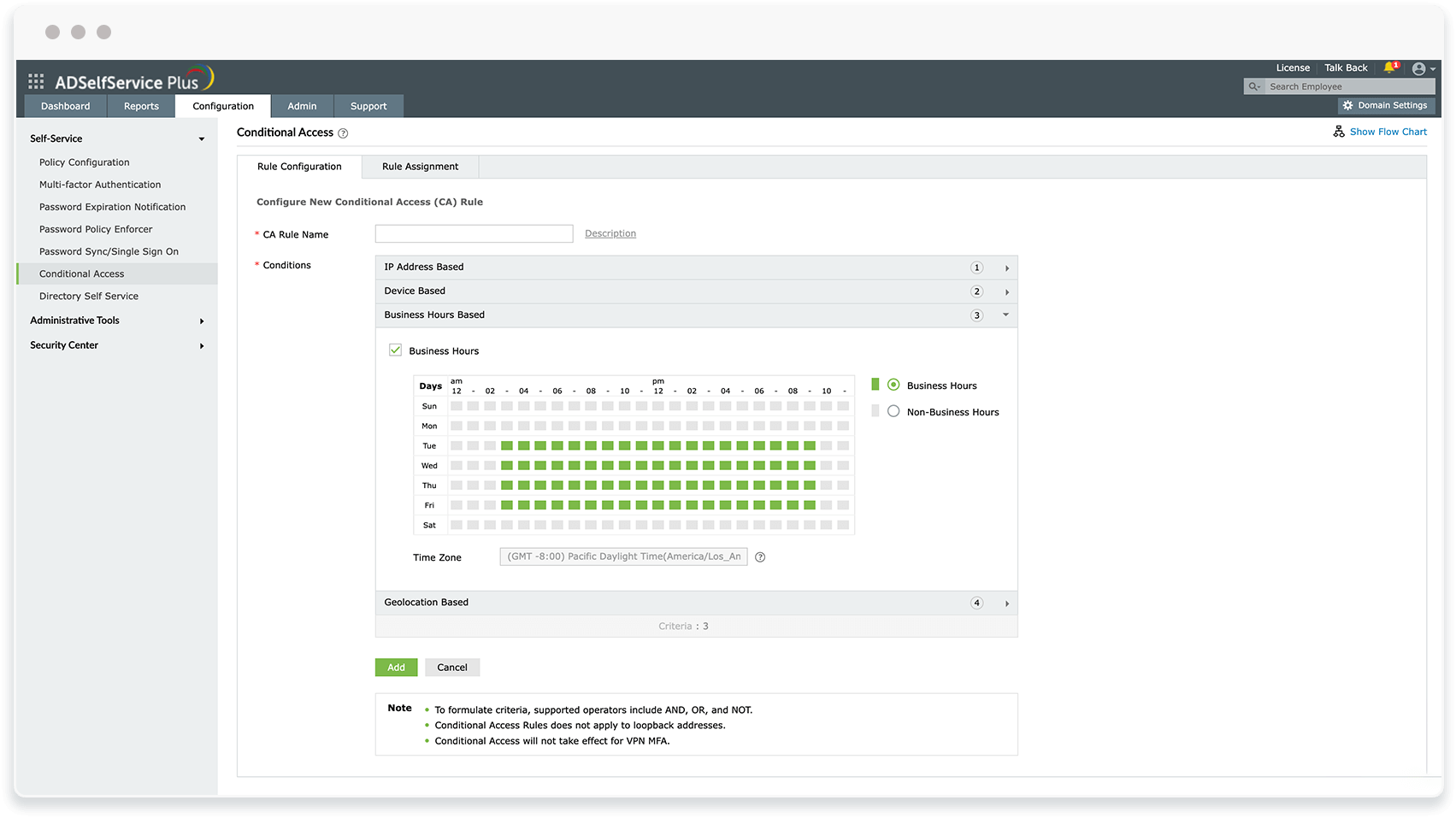 Account takeover protection with ADSelfService Plus &ndash; Adaptive MFA
