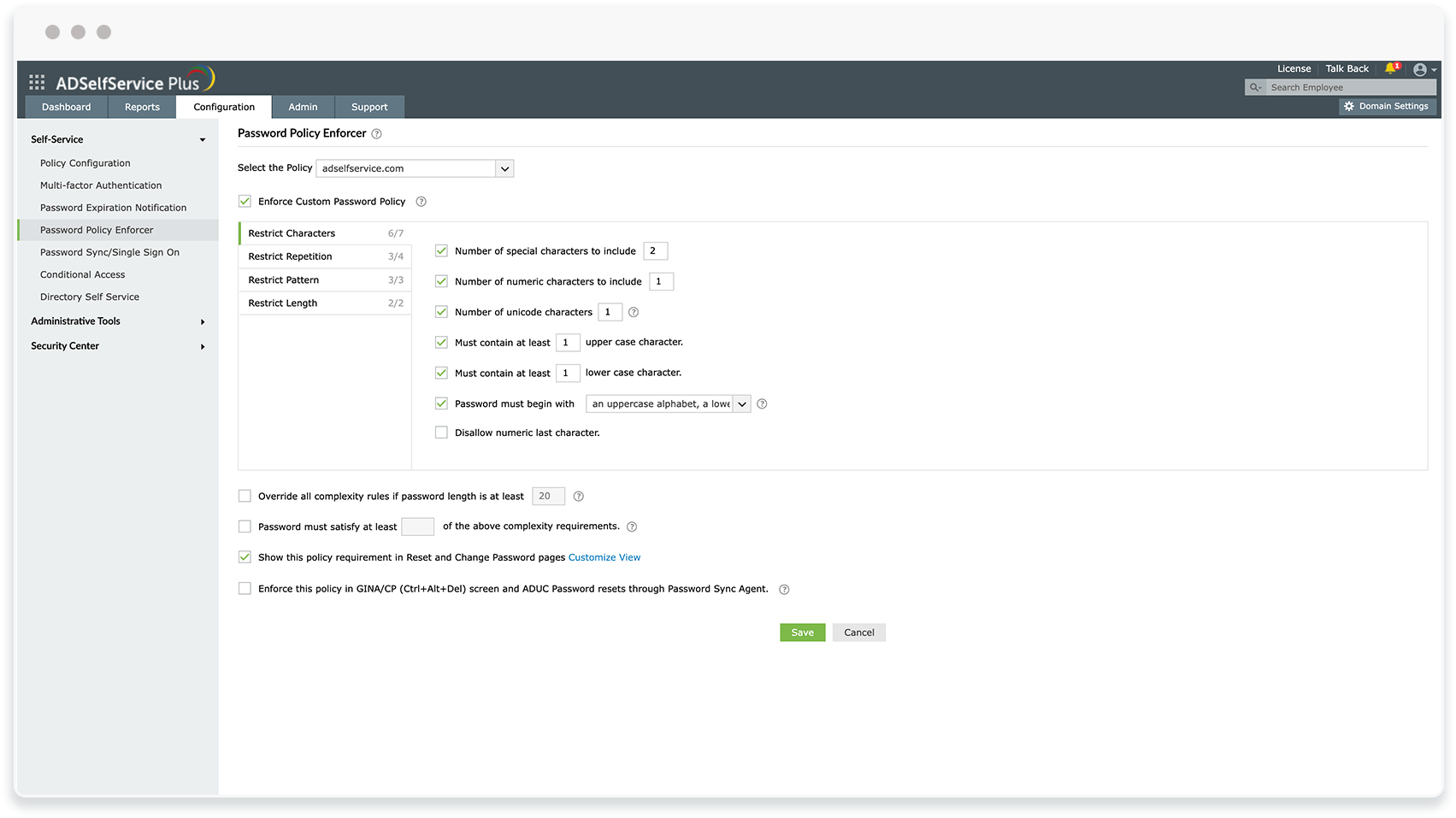 Account takeover protection with ADSelfService Plus &ndash; Password policy enforcer