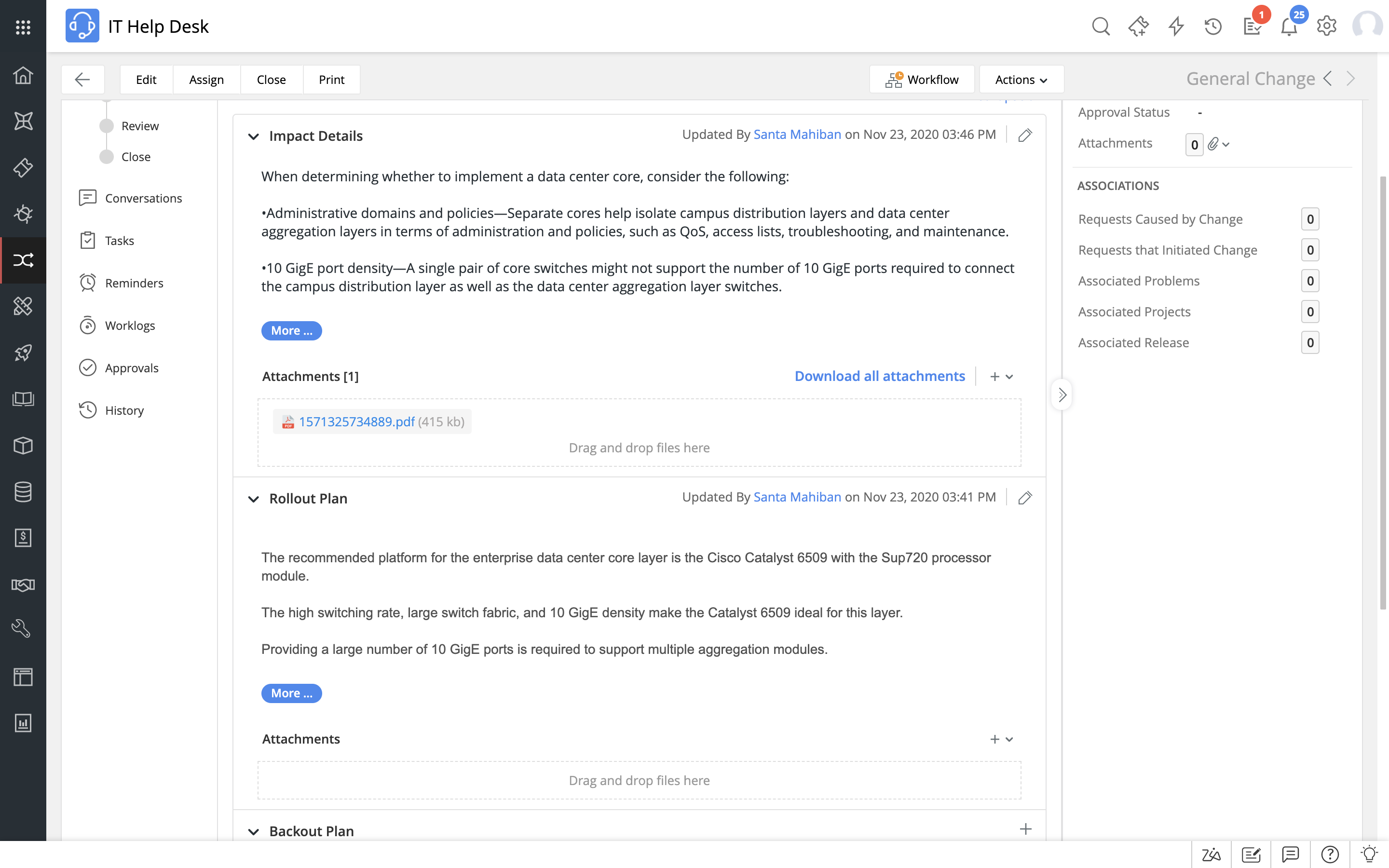 Change request tool Change request tool