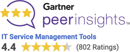 Gartner Peer Insights ITSM score IT service management tool reviews - Gartner Peer Insights