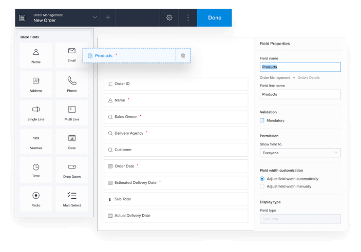신속한 앱 개발