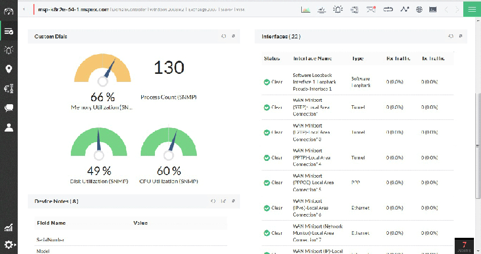 다양한 서버 유형을 모니터링합니다