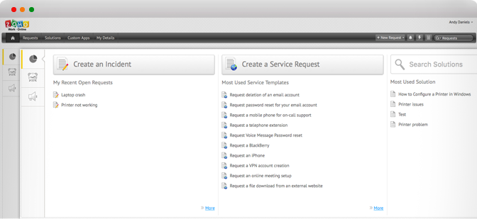 셀프 서비스 포털