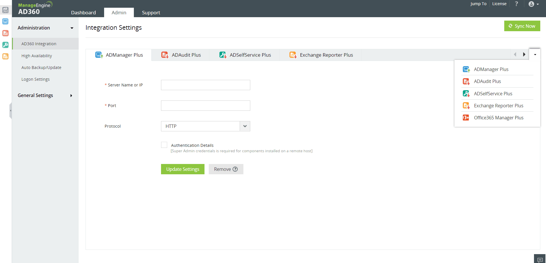 Unified service management software