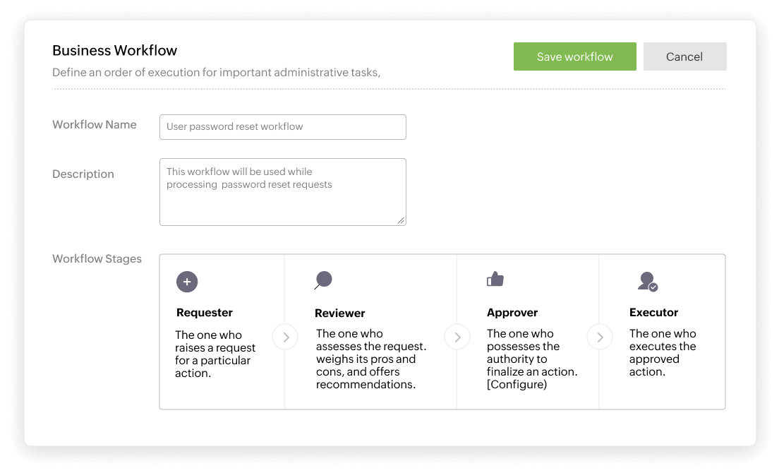 Implement automated approval-based workflow