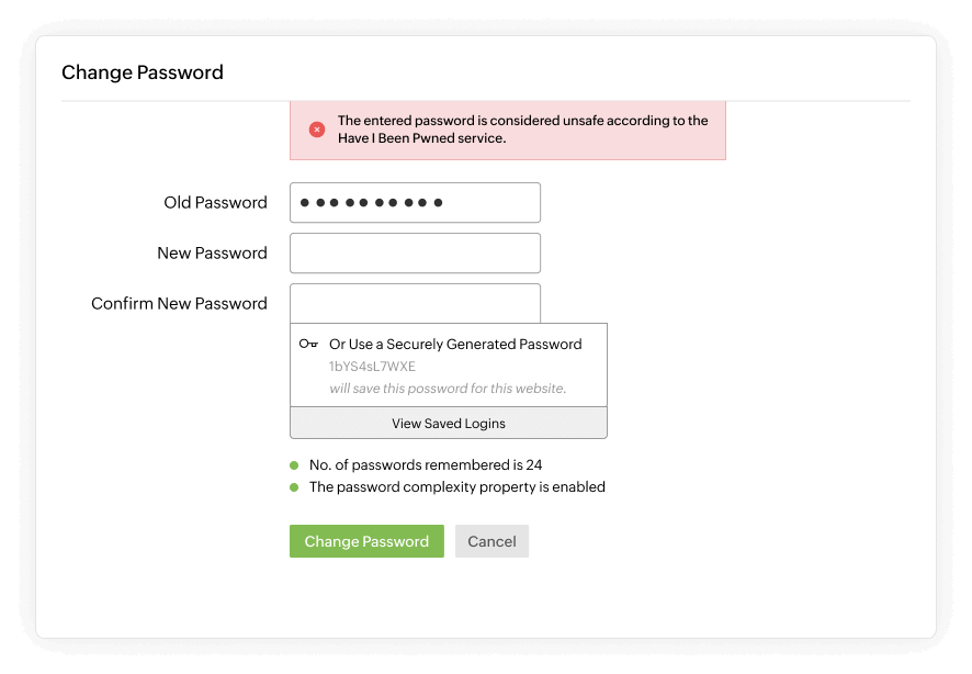 Elevate password hygiene by integrating with online services