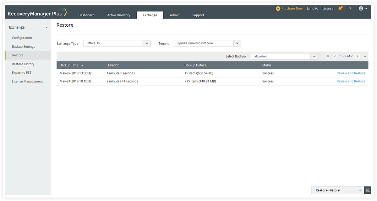 identifying exchange or office 365 mailboxes