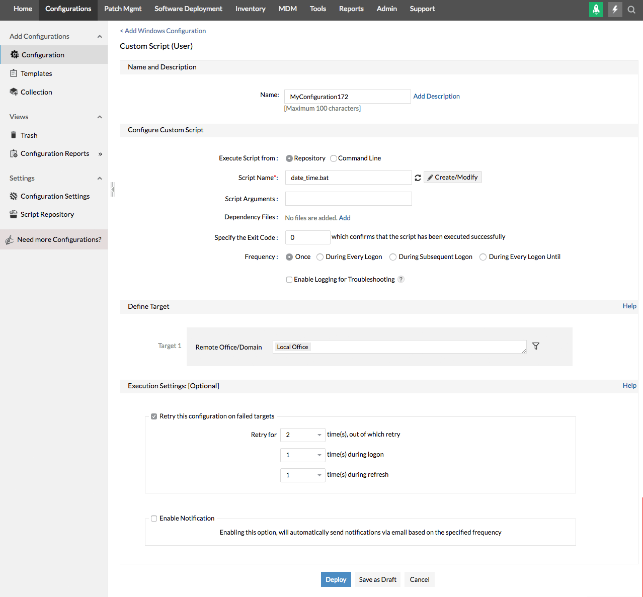 Scripts personalizados