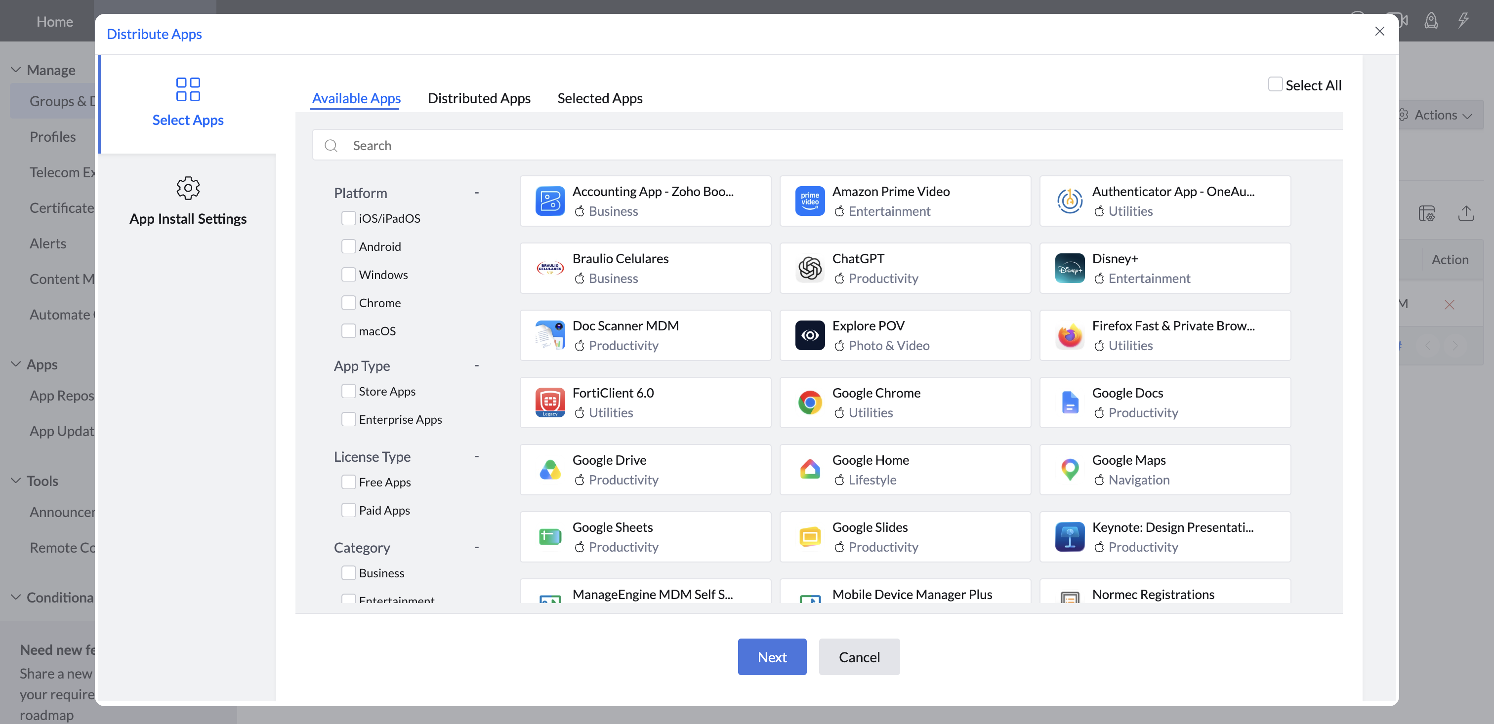 App Distribution