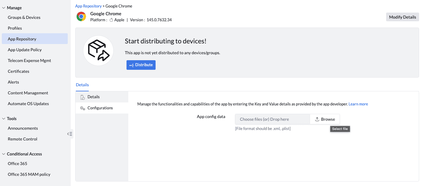 Apple MDM device migration | ManageEngine