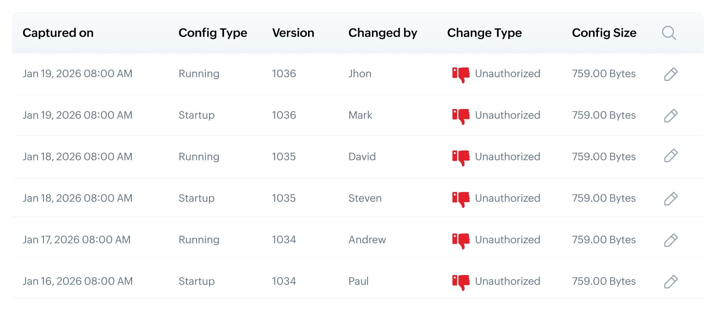 Real-time change monitoring and alerts