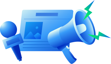 Megaphone announcing ManageEngine news