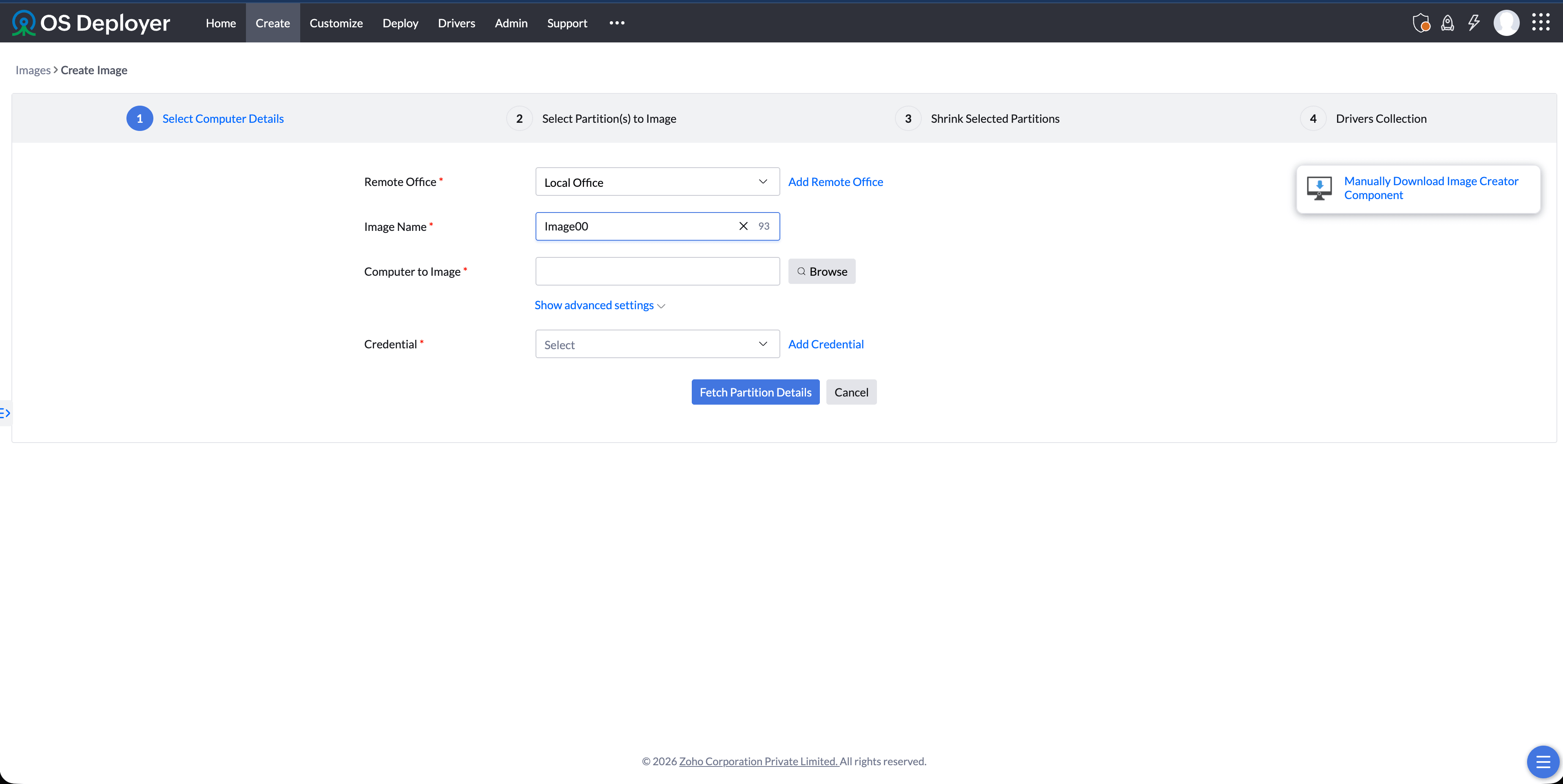 Best OS imaging software - ManageEngine OS Deployer