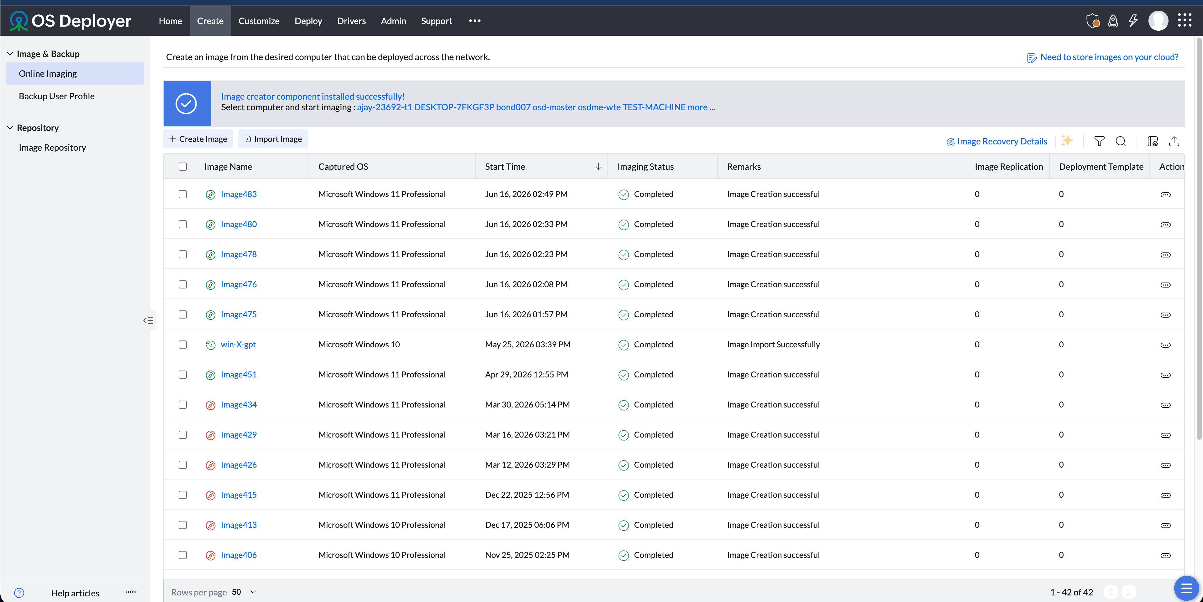 Create OS images based on your deployment requirement with - ManageEngine OS Deployer