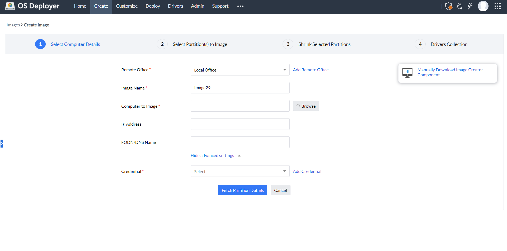 Best disk imaging software - ManageEngine OS Deployer