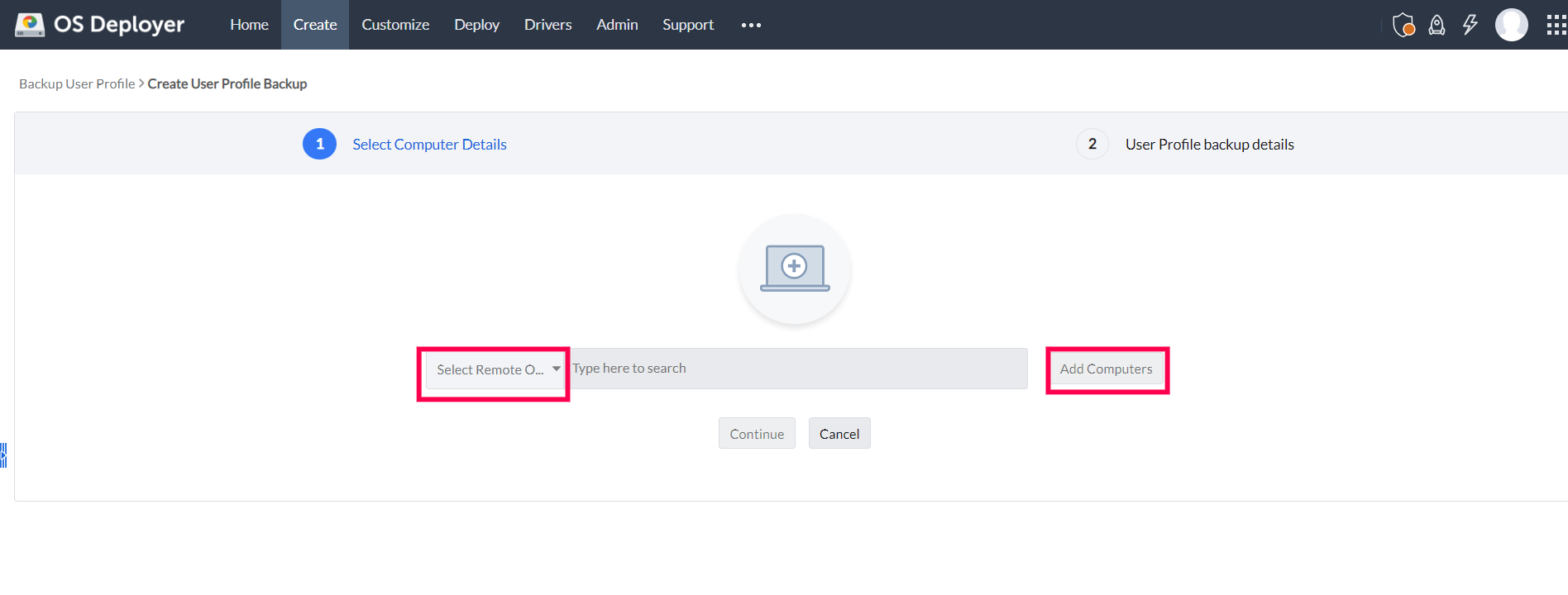 usmt tool - ManageEngine OS Deployer