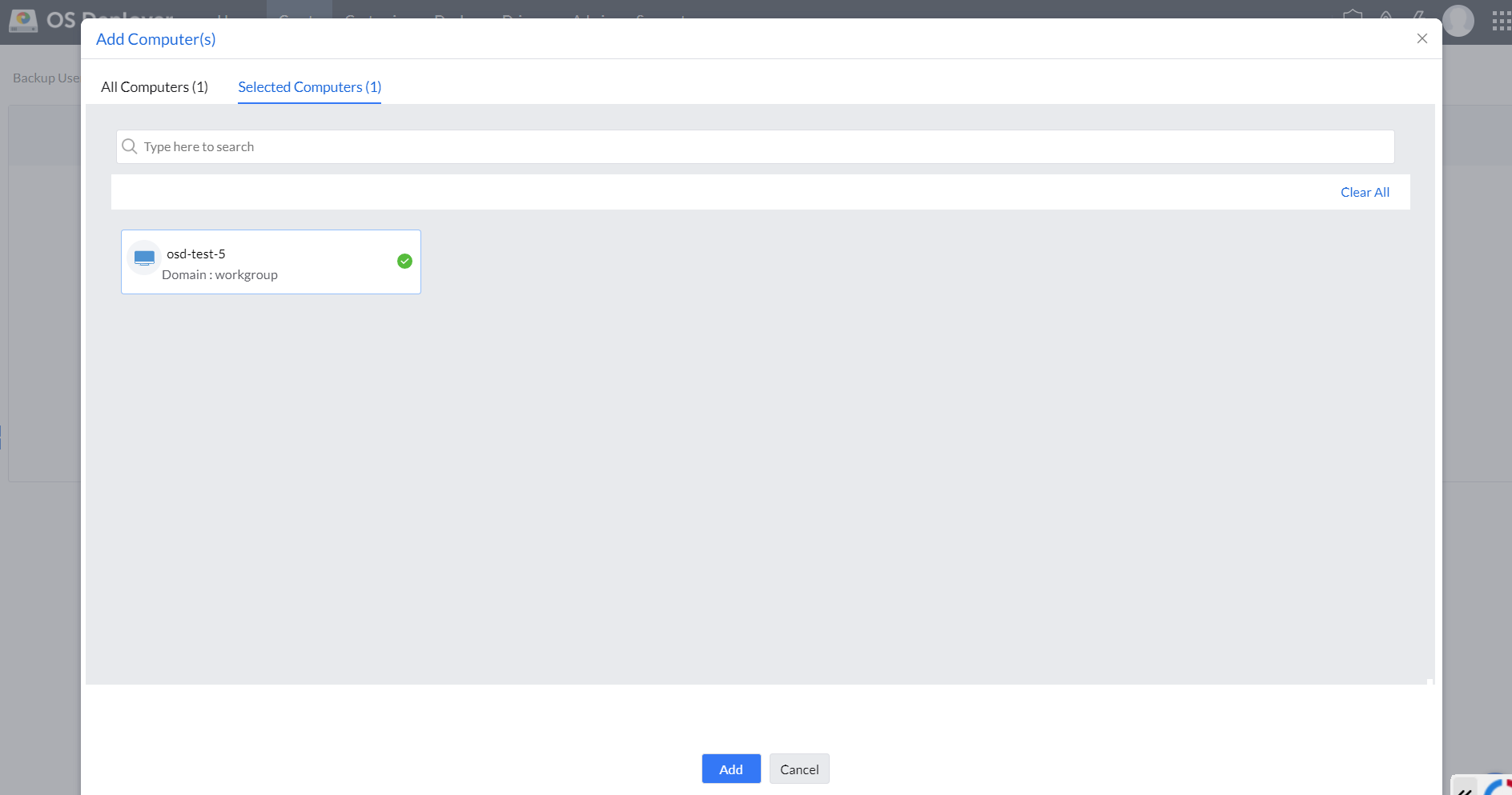 usmt tool - ManageEngine OS Deployer