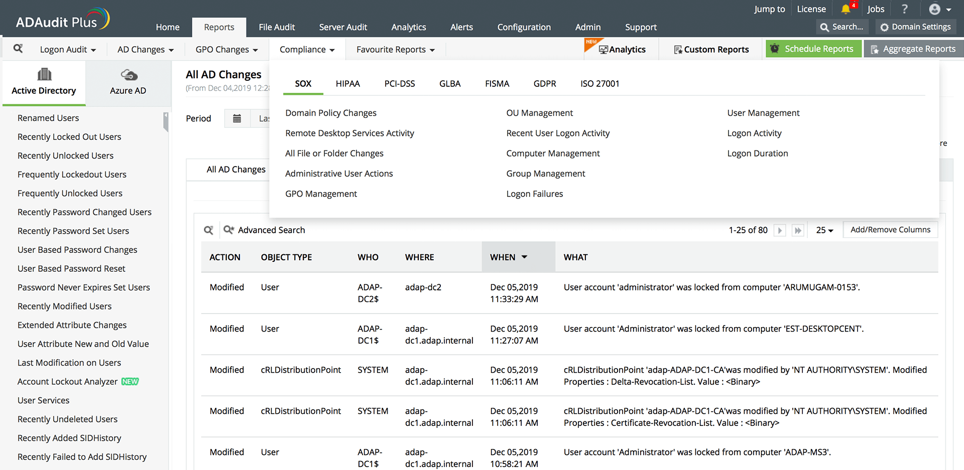 active directory change tracking