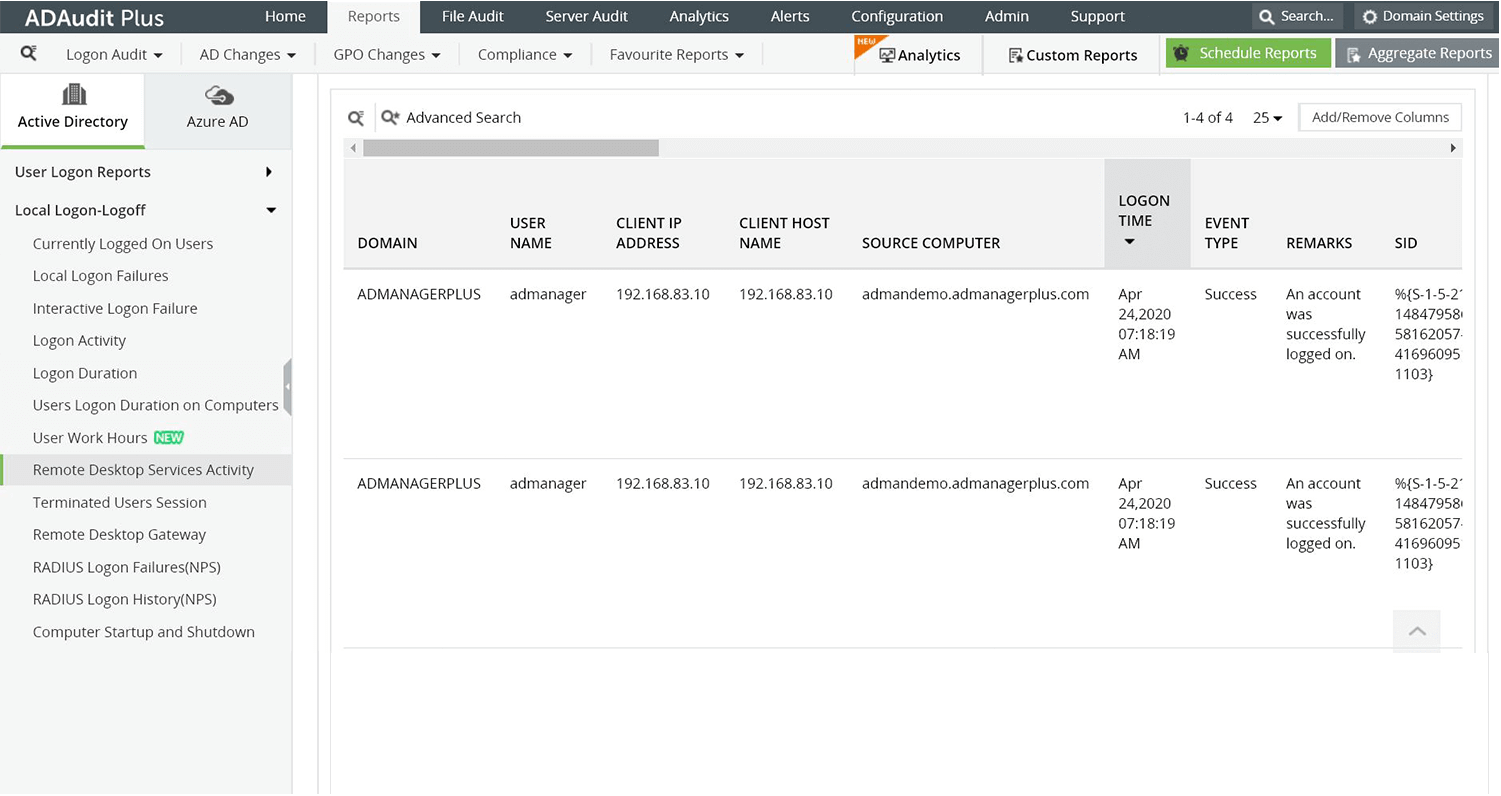 Detaljerad tids&ouml;vervakning