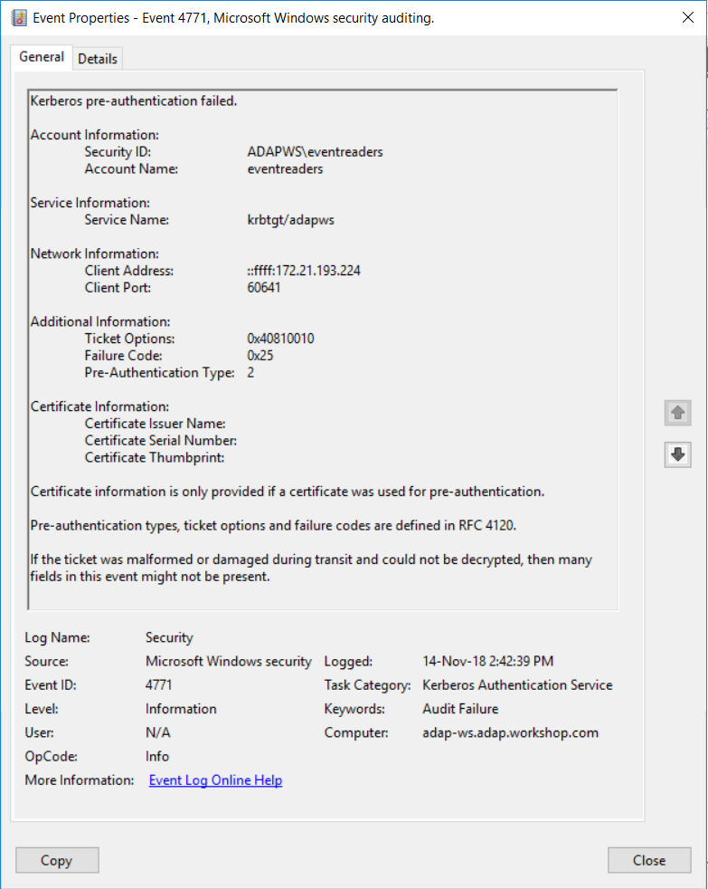 H&auml;ndelse-ID 4771 &ndash; H&auml;ndelseegenskaper