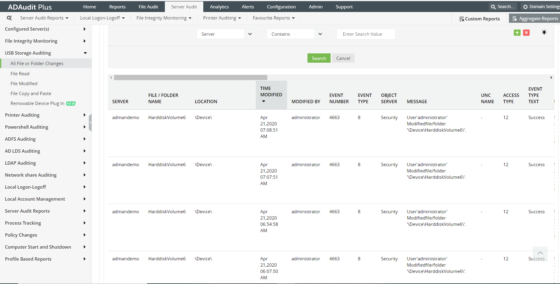 steps-to-view-connected-usb-drives-with-adaudit-plus