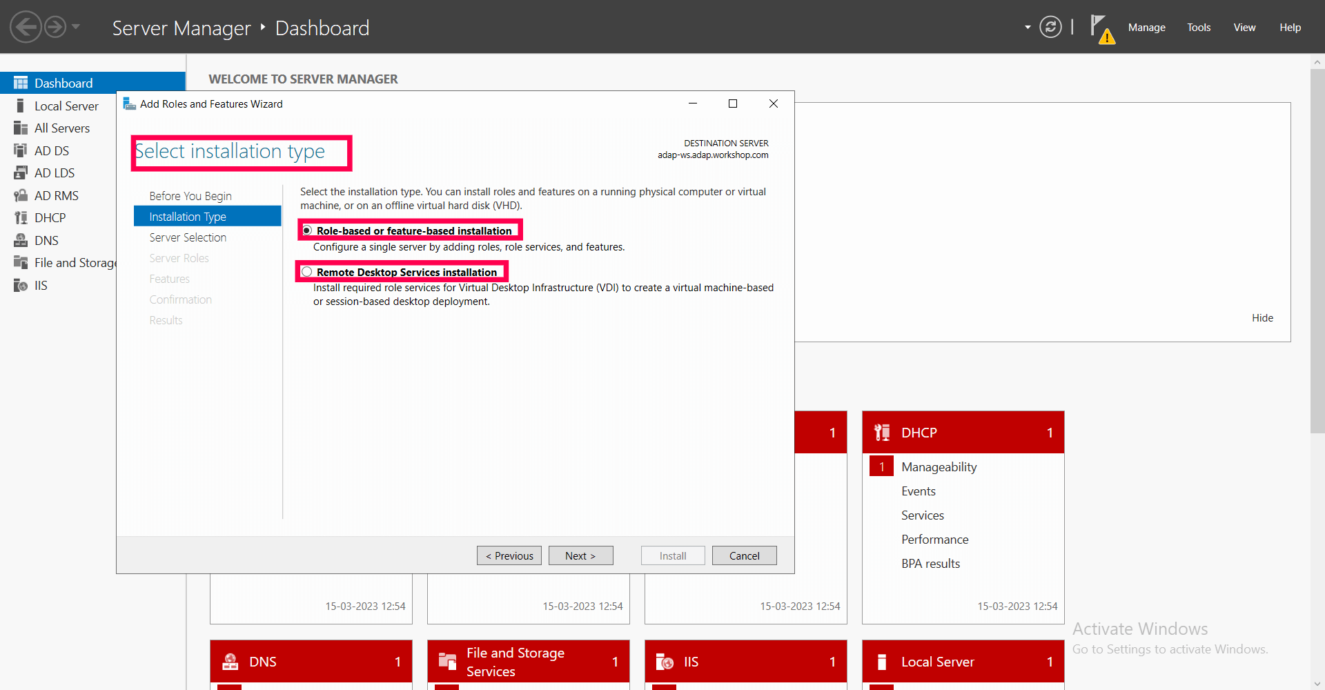 Uppgradera en server till en dom&auml;nkontrollant: Steg-f&ouml;r-steg-instruktioner