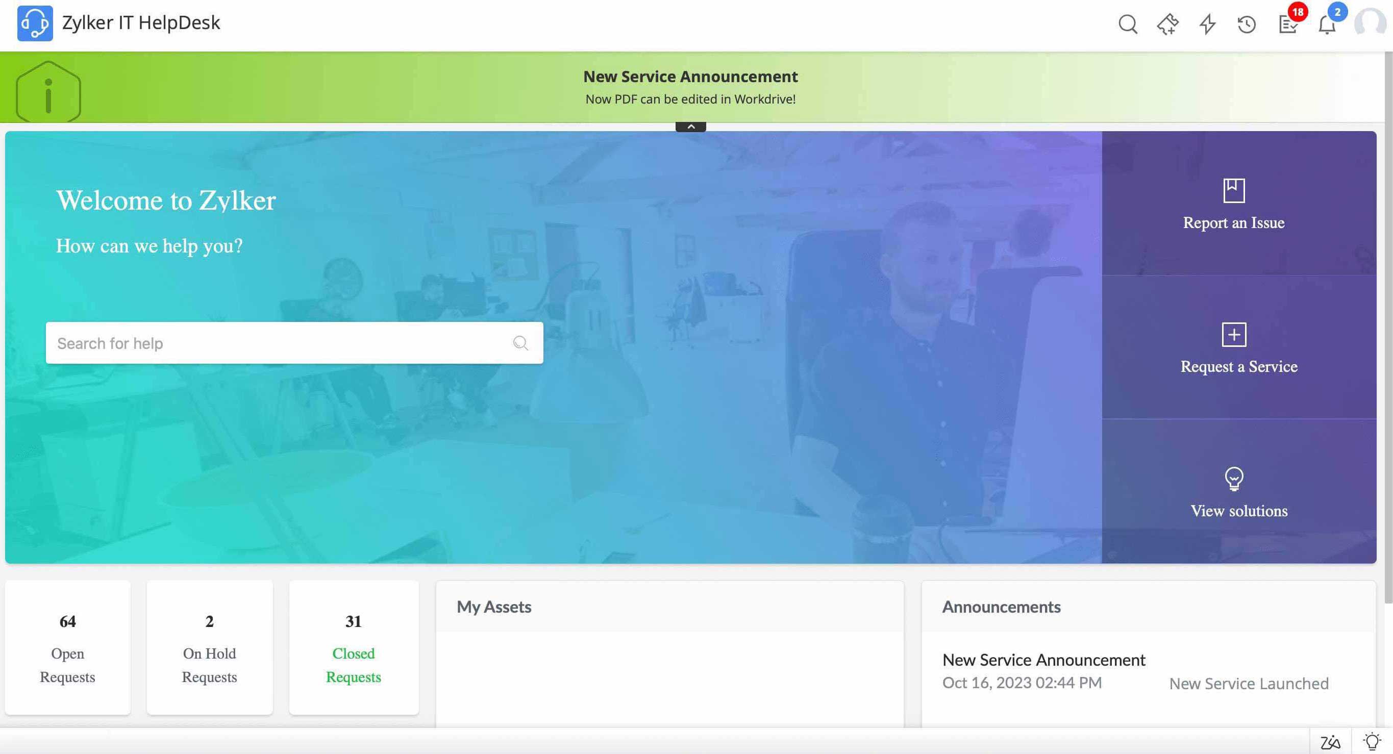 Employee IT self-service portal design IT self-service portal design