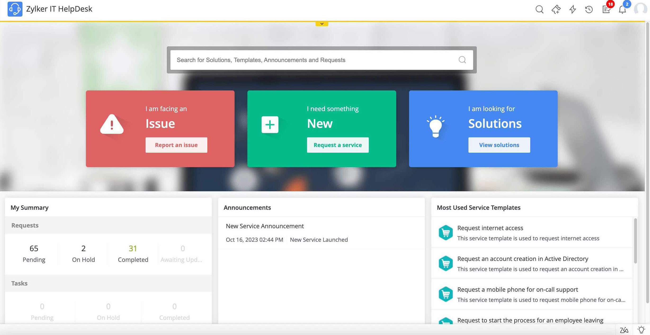IT self service examples IT self service examples
