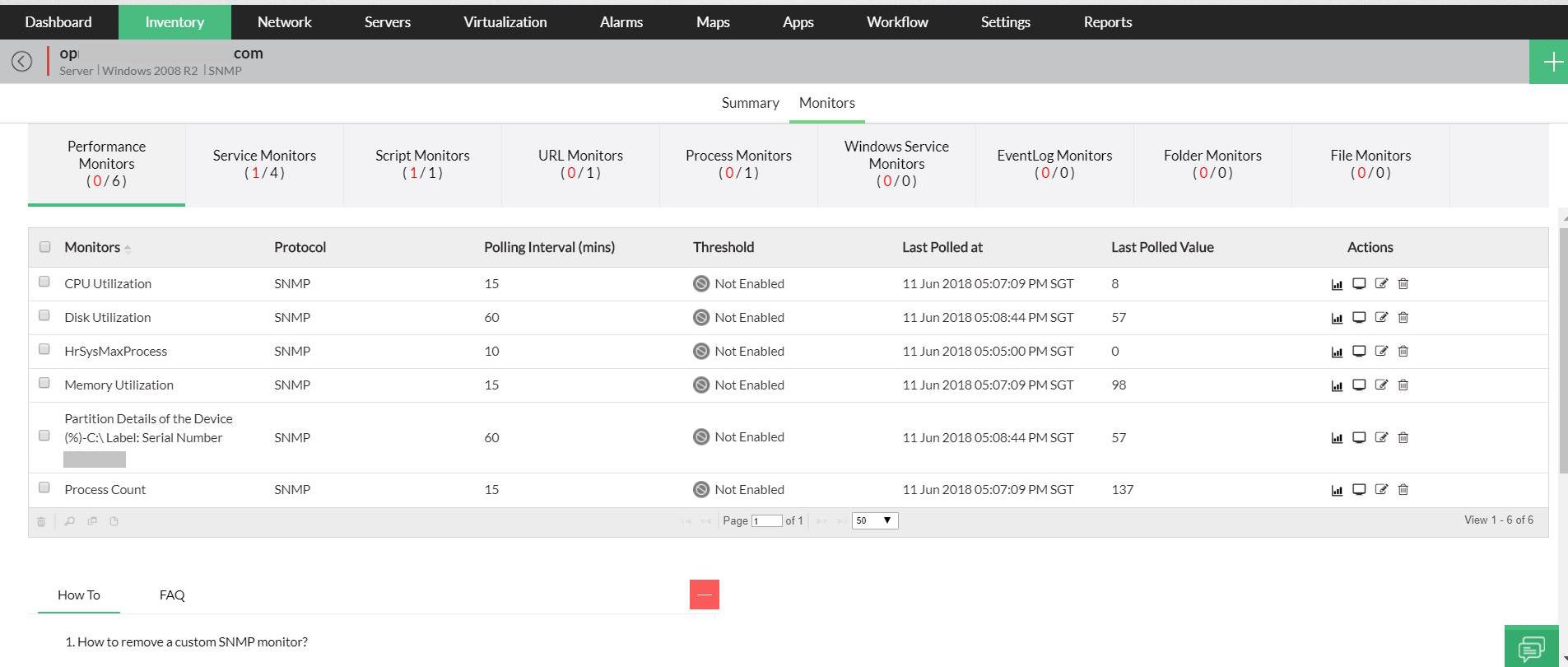Memory usage monitoring Memory monitoring - ManageEngine OpManager