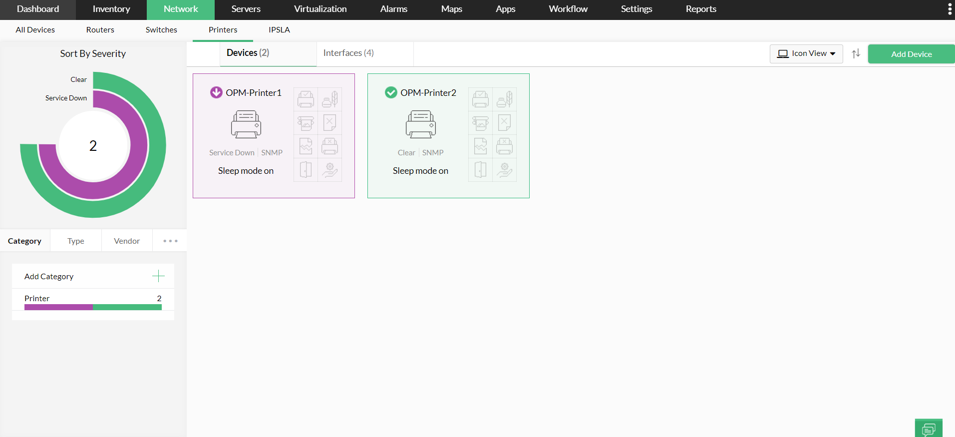 HP Printer Monitoring Software HP Network Printer Monitoring Tool - ManageEngine OpManager - ManageEngine OpManager