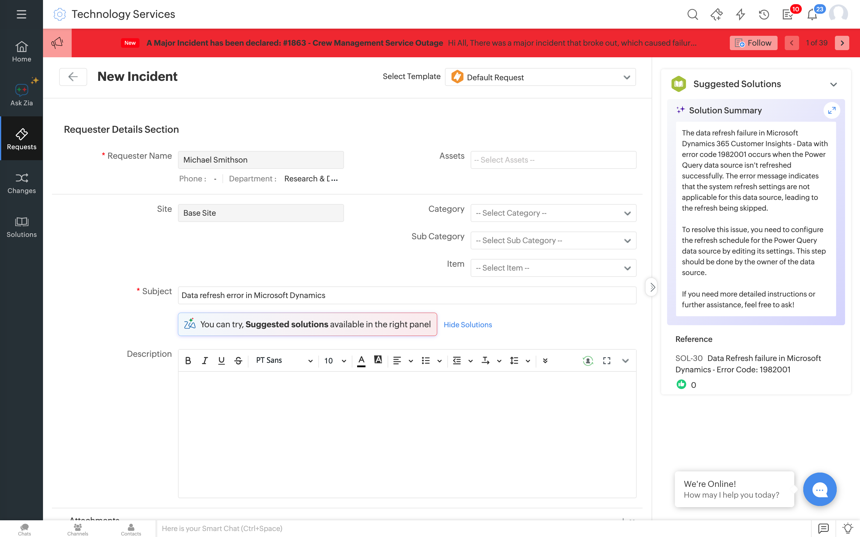 Suggested IT solution by Zia
