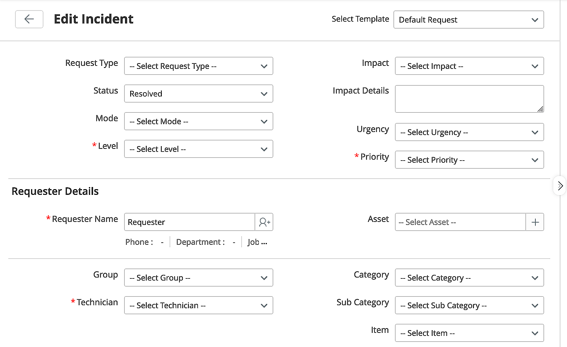 Request Closure Rules Enhancement