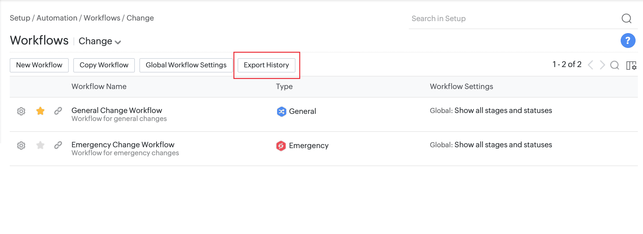 Workflow History Enhancements