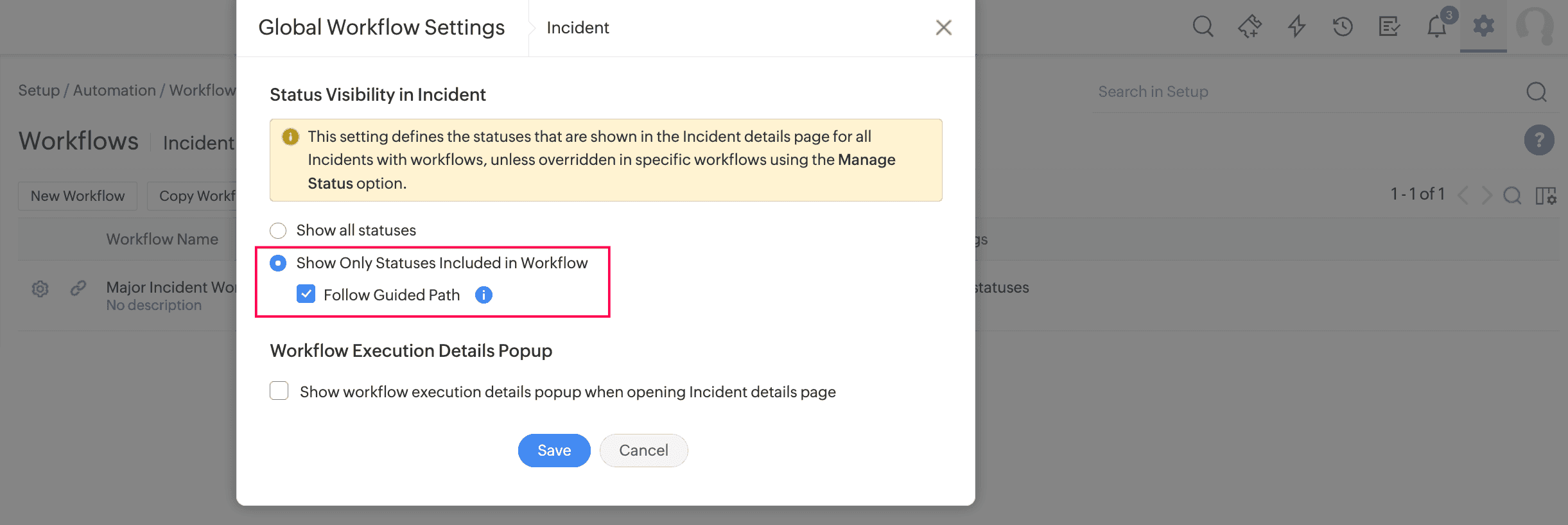 Execution of User Transitions