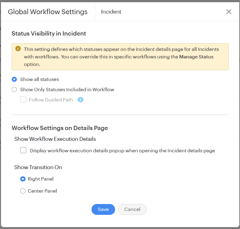 Workflow Transitions