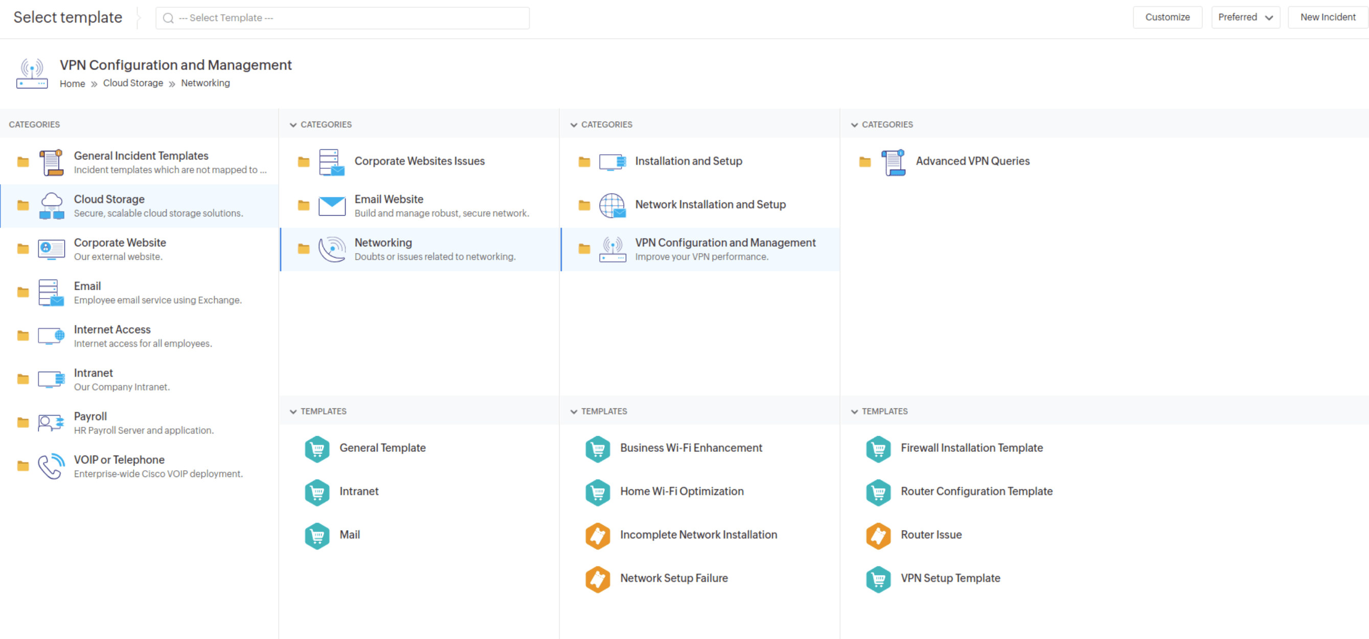 Service Category Enhancement