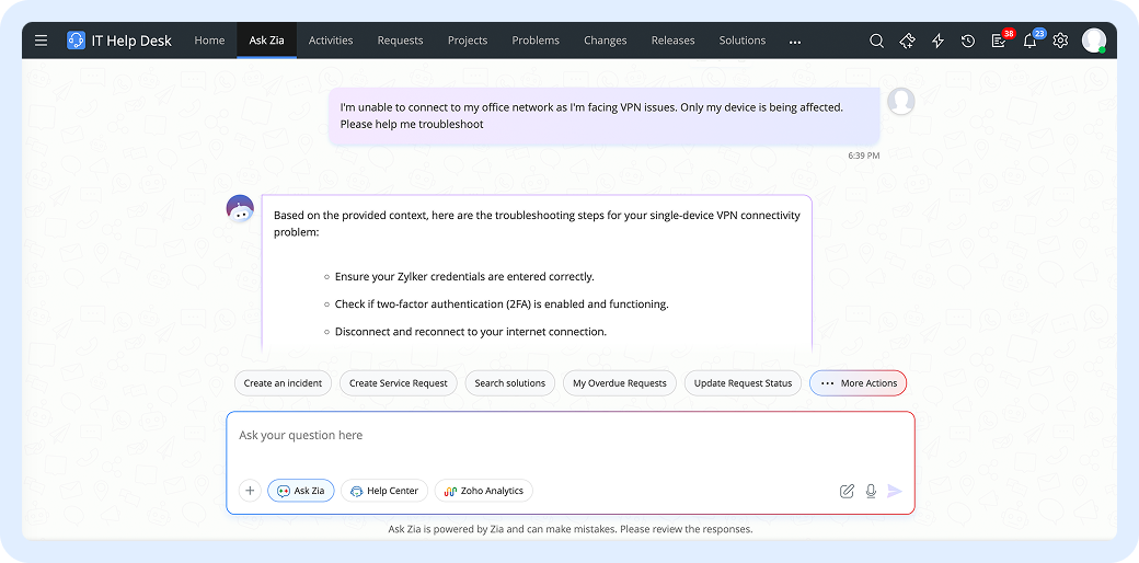 Unified healthcare ITSM portal supporting multi-site, omnichannel service delivery with AI self-service