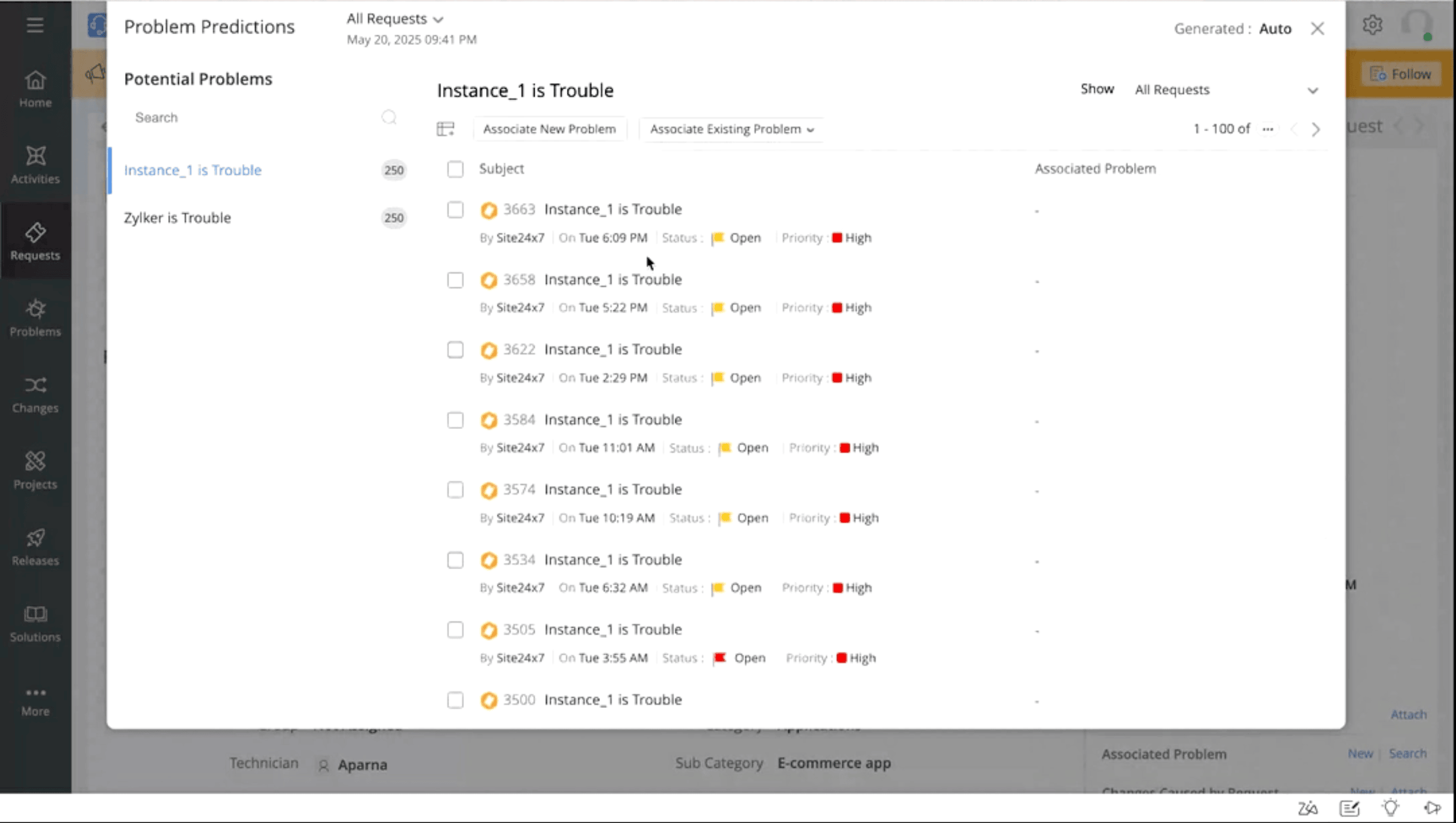 Predicting potential problems with Zia
