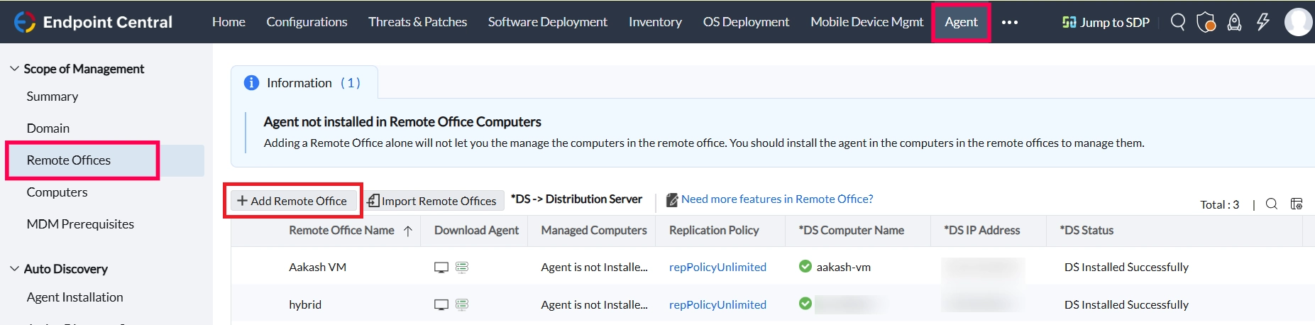add-remote-office Adding Remote Office