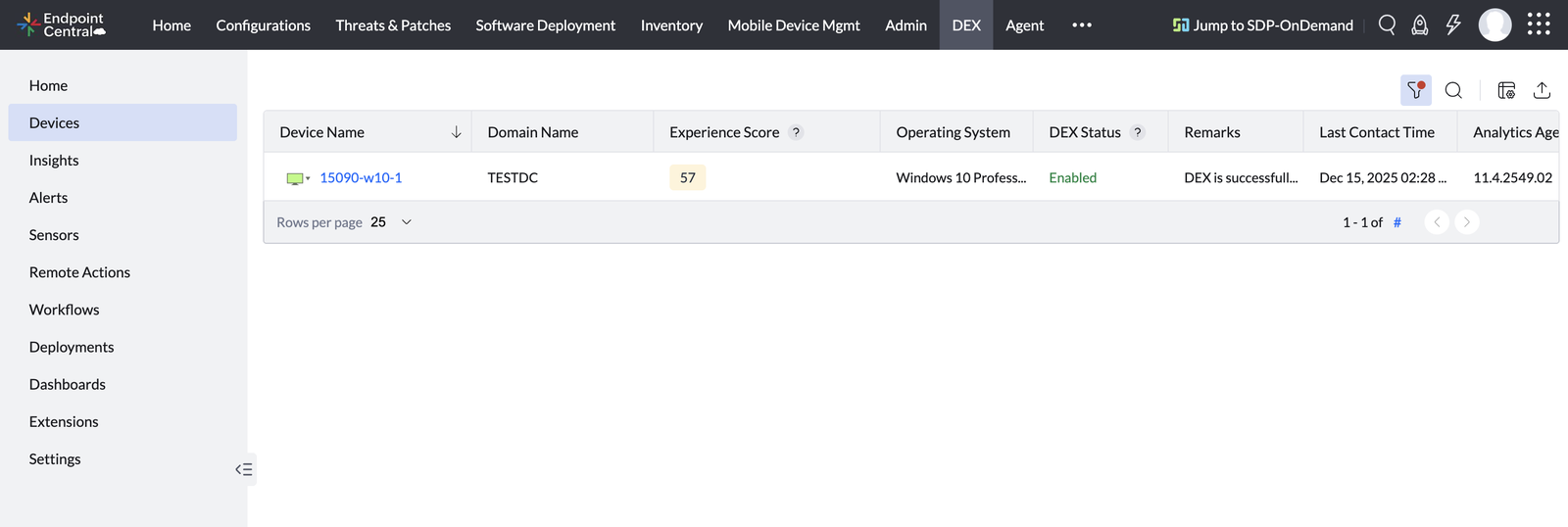dex device page dex device page