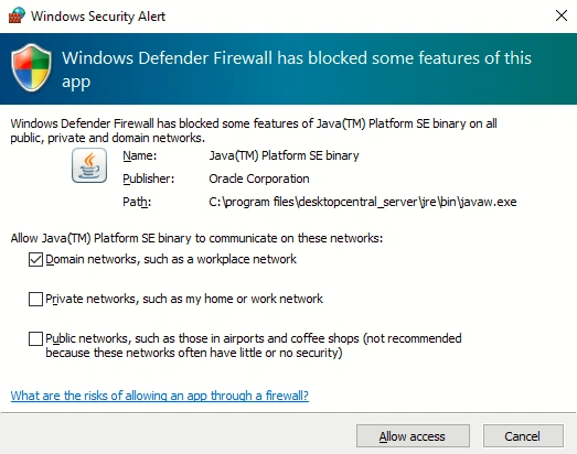 Java Alert Java Alert