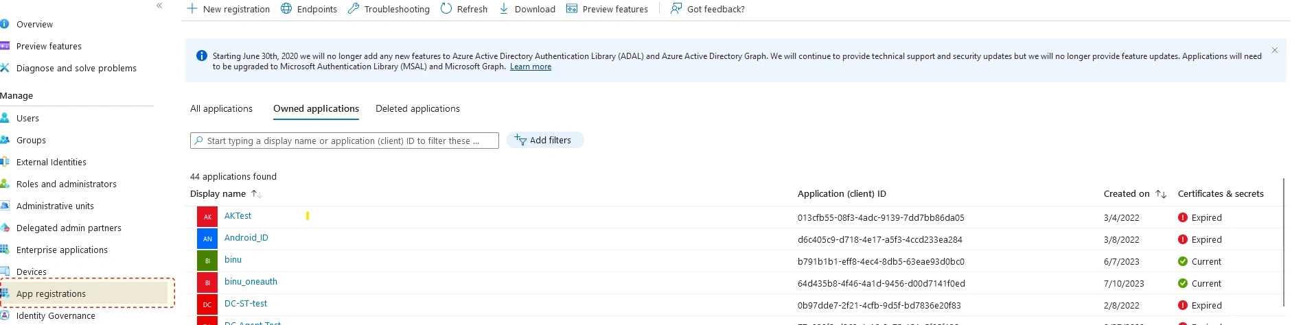 Navigating to App Registrations and creating a New Registration in Azure portal Navigating to App Registrations and creating a New Registration in Azure portal
