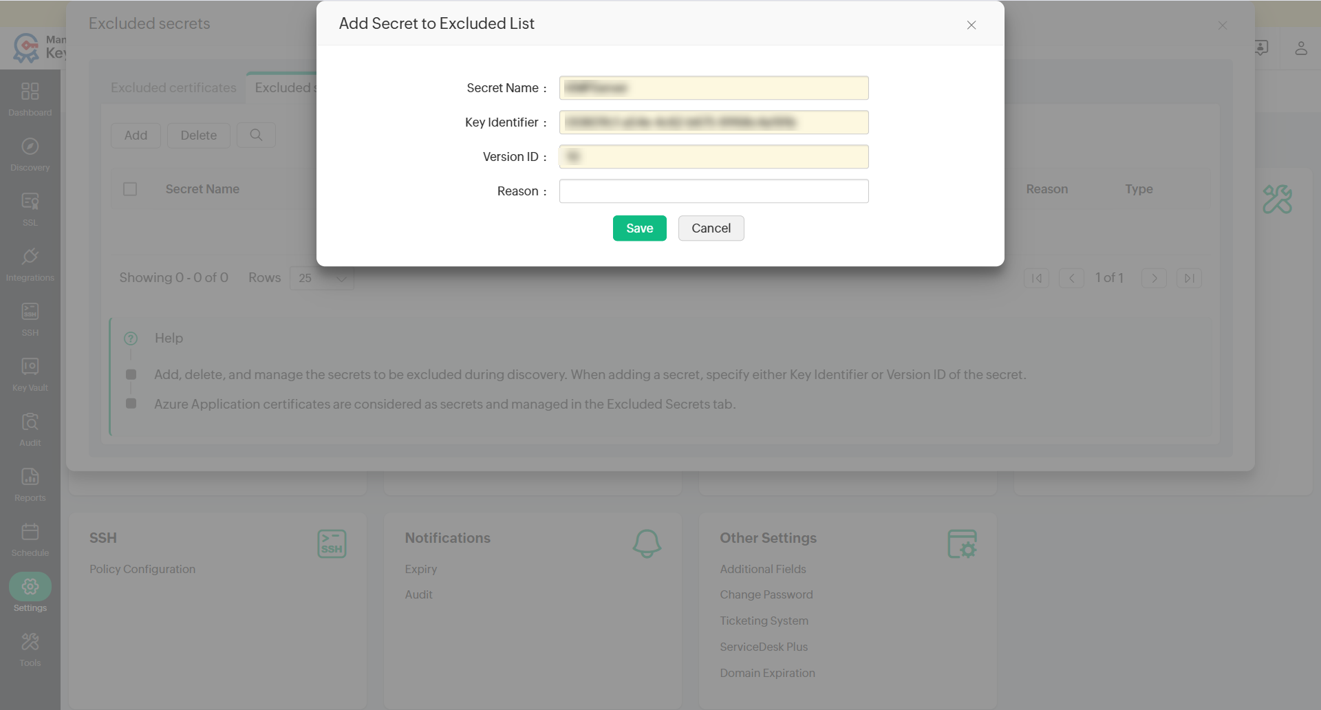 excluded-certificates excluded-certificates