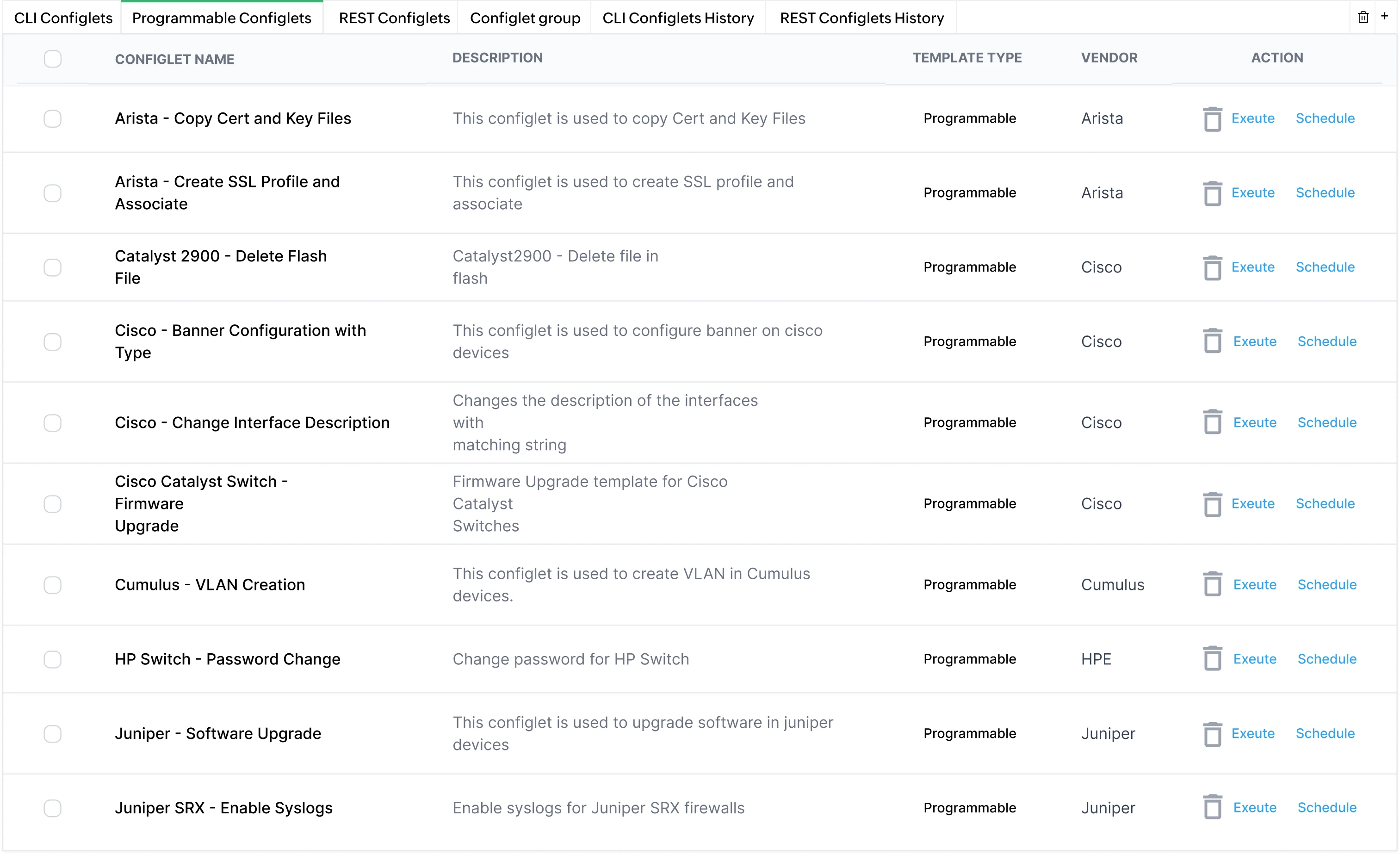 Scaling Aruba configuration changes with programmable configlets