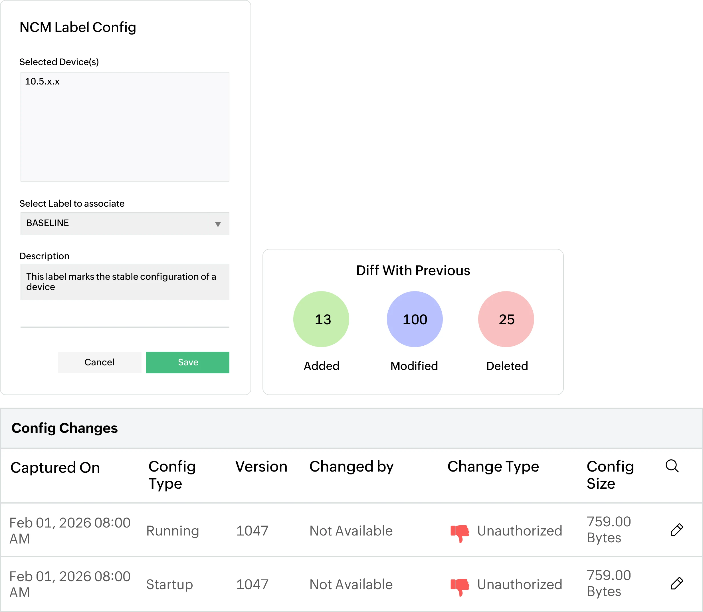 Configuration and change management for Aruba environments