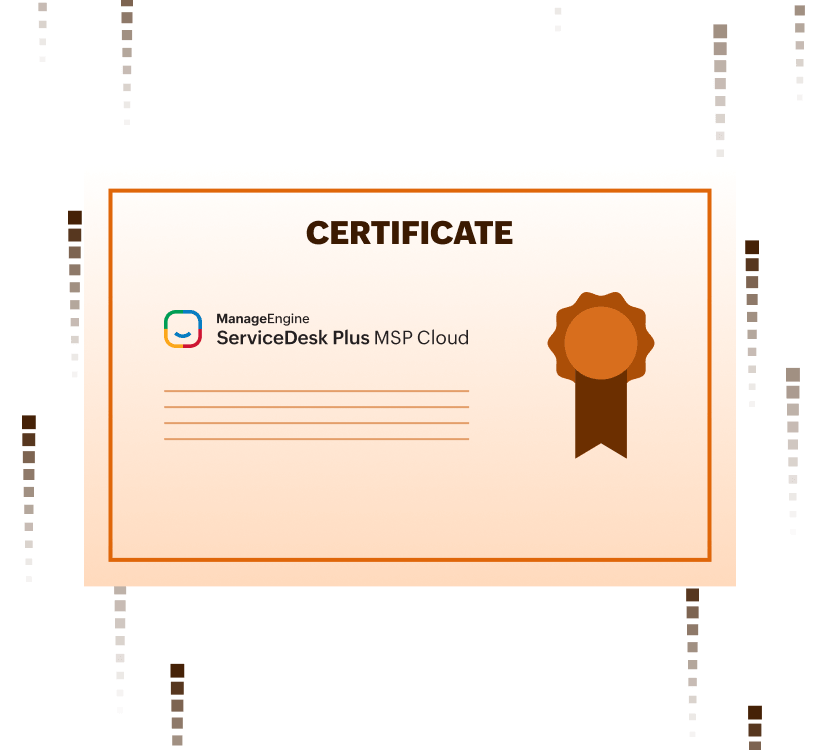 ServiceDesk Plus Cloud Certificate