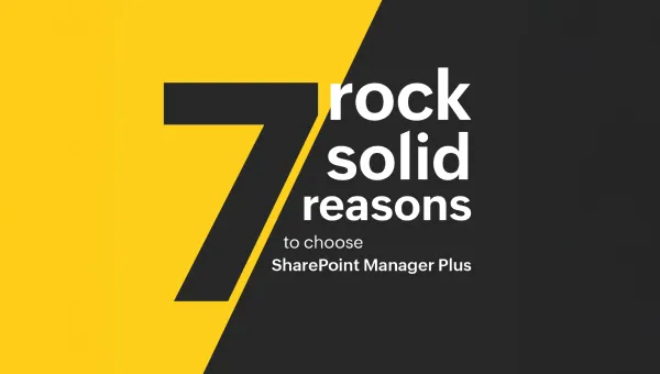 SharePointManager Plus datasheet