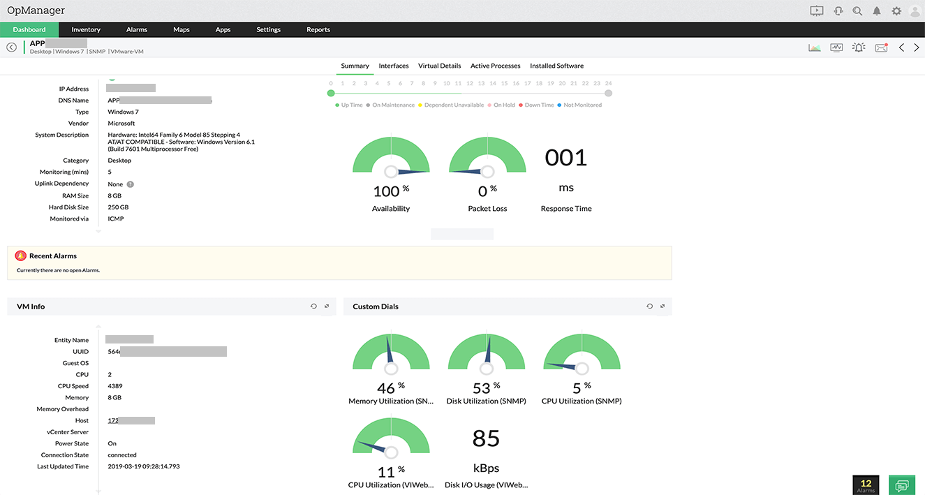 CPU monitor CPU usage monitor- ManageEngine OpManager